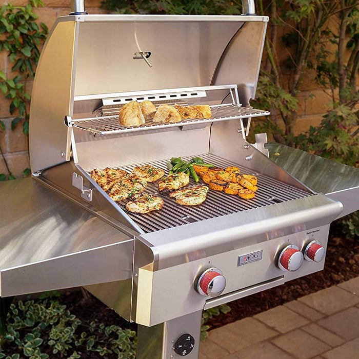AOG 24" T Series Natural Gas Grill On Pedestal