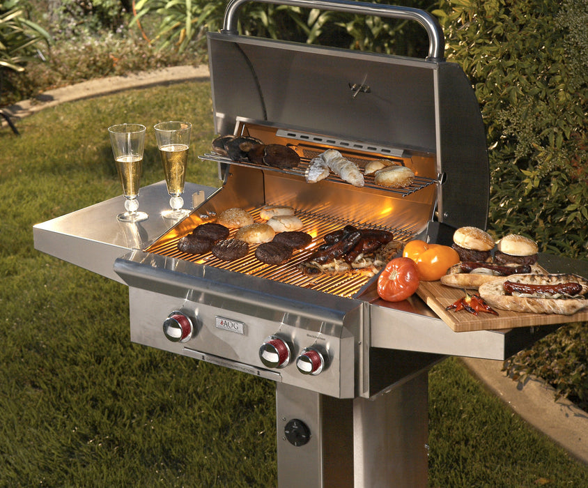 AOG 24" T Series Natural Gas Grill On Pedestal