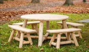 Dundalk CT Round Log Dining Set (CT5044) Dundalk
