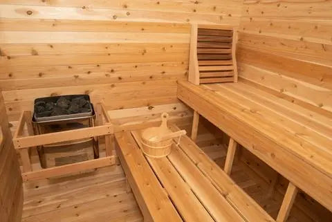 Dundalk Canadian Timber Luna White Cedar Outdoor Sauna CTC22LU Dundalk