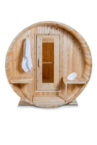 Dundalk Canadian Timber White Cedar Serenity Outdoor Sauna CTC2245W Dundalk