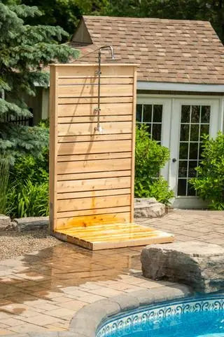 Dundalk White Cedar Outdoor Savannah Standing Shower CTC205 Dundalk