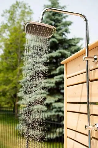 Dundalk White Cedar Outdoor Savannah Standing Shower CTC205 Dundalk