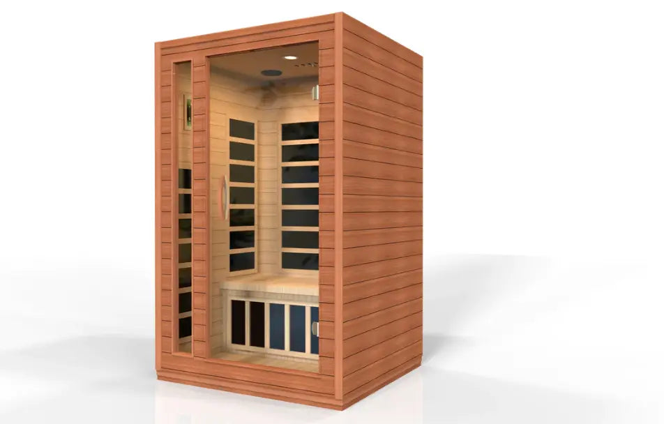 Dynamic Cordoba 2 person Low EMF Infrared Sauna - Canadian Hemlock Dynamic