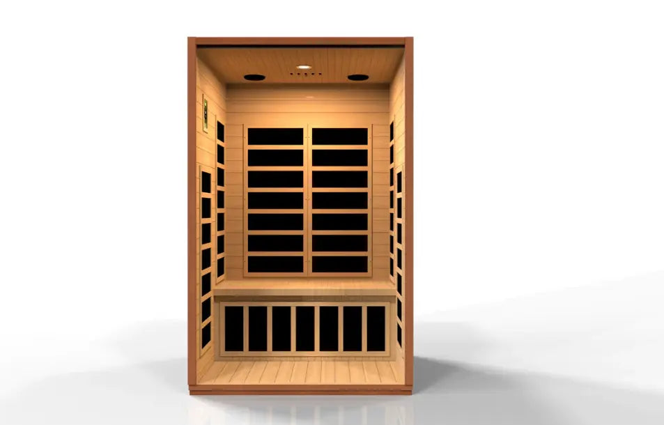 Dynamic Cordoba 2 person Low EMF Infrared Sauna - Canadian Hemlock Dynamic
