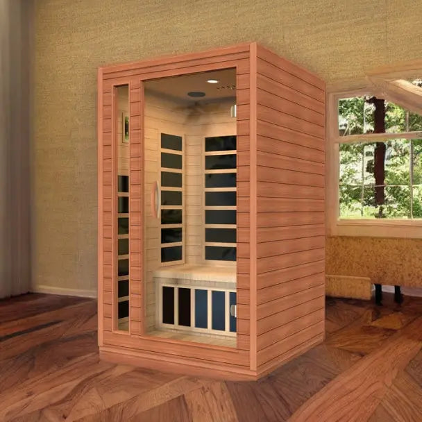 Dynamic Cordoba 2 person Low EMF Infrared Sauna - Canadian Hemlock Dynamic