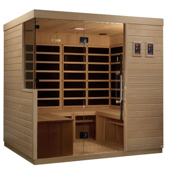 Dynamic La Sagrada 6 person Ultra Low EMF Infrared Sauna - Canadian Hemlock Dynamic