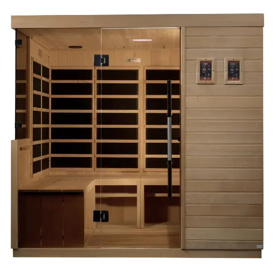 Dynamic La Sagrada 6 person Ultra Low EMF Infrared Sauna - Canadian Hemlock Dynamic