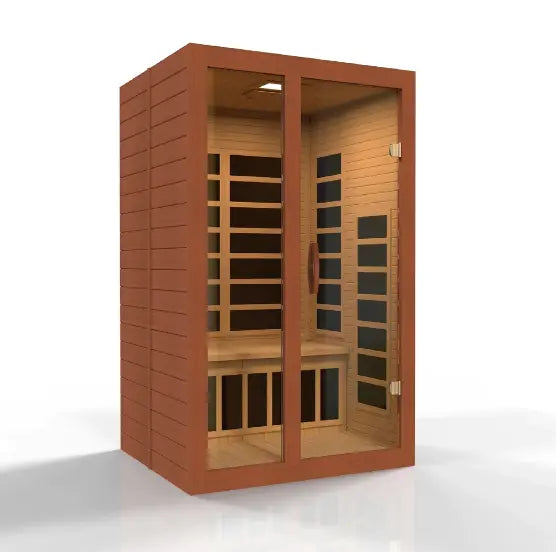 Dynamic Santiago Elite 2 person Ultra Low EMF Infrared Sauna - Canadian Hemlock Dynamic
