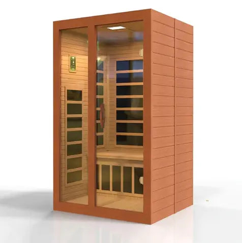 Dynamic Santiago Elite 2 person Ultra Low EMF Infrared Sauna - Canadian Hemlock Dynamic