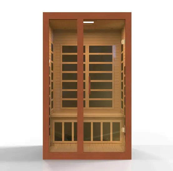 Dynamic Santiago Elite 2 person Ultra Low EMF Infrared Sauna - Canadian Hemlock Dynamic
