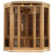 Maxxus 3 Person Corner Unit Near Zero EMF Infrared Sauna - Canadian Hemlock Maxxus