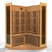 Maxxus 3 Person Corner Unit Near Zero EMF Infrared Sauna - Canadian Red Cedar Maxxus