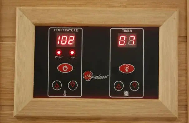 Maxxus 3 Person Corner Unit Near Zero EMF Infrared Sauna - Canadian Red Cedar Maxxus