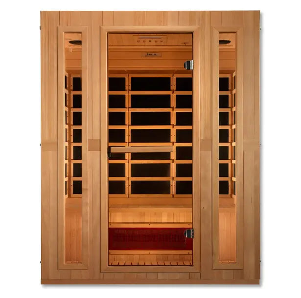 Maxxus 3 Person Low EMF Infrared Sauna - Canadian Hemlock Maxxus