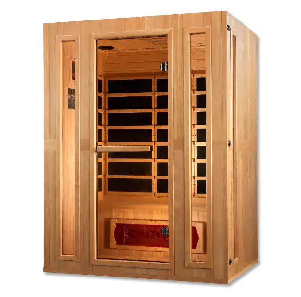 Maxxus 3 Person Low EMF Infrared Sauna - Canadian Hemlock Maxxus
