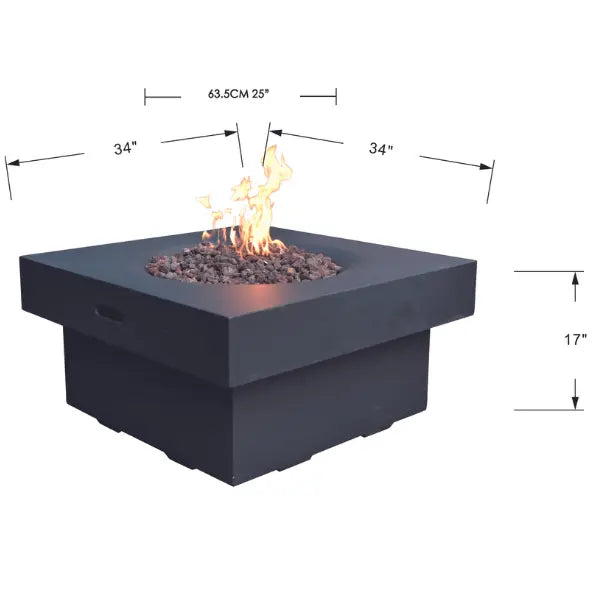 Modeno Branford Concrete Fire Table Modeno