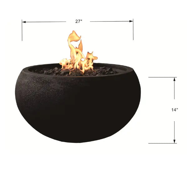 Modeno York Round Concrete Fire Bowl Modeno