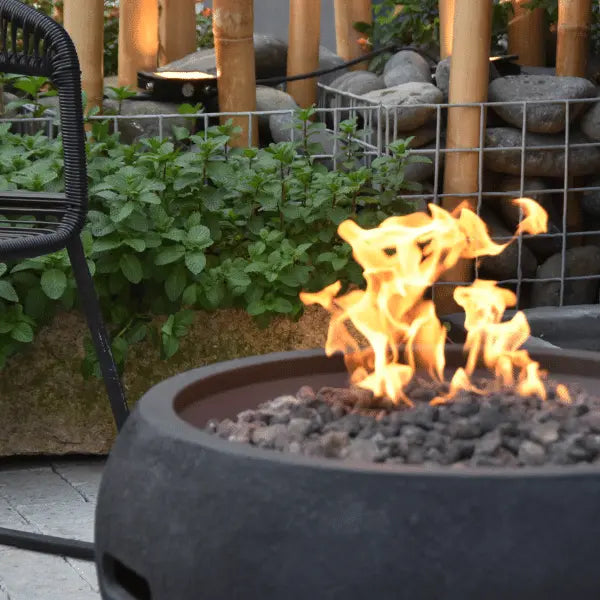 Modeno York Round Concrete Fire Bowl Modeno