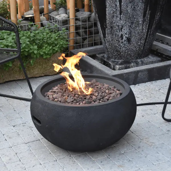 Modeno York Round Concrete Fire Bowl Modeno