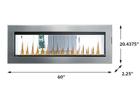 Napoleon Stainless Steel Trim for 60-in CLEARion Elite Electric Fireplace - NEFBD60HE-SS-DTRM Napoleon Hearth