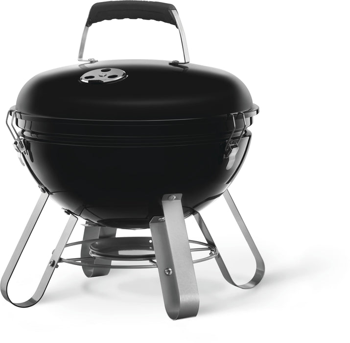 Napoleon 14" Portable Charcoal Kettle Grill - front view from a raised angle