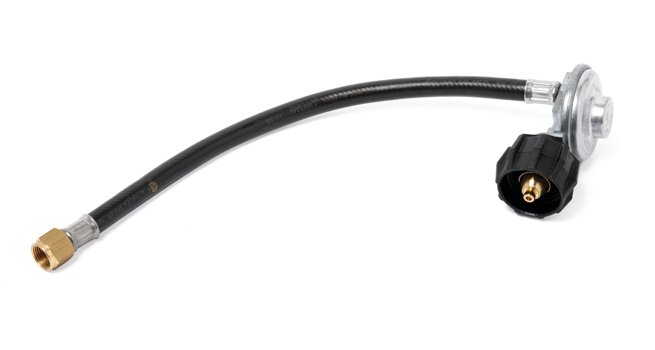 Napoleon 14" Regulator for Propane LEX, Rogue & Prestige Series - propane regulator with black hose