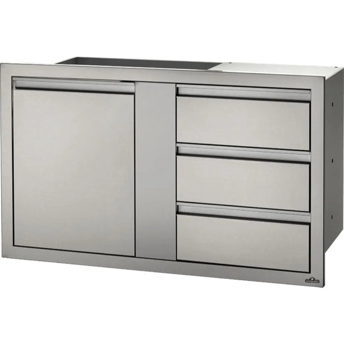 Napoleon 42" X 24" Stainless Steel Large Single Door and Triple/Double Drawer Napoleon