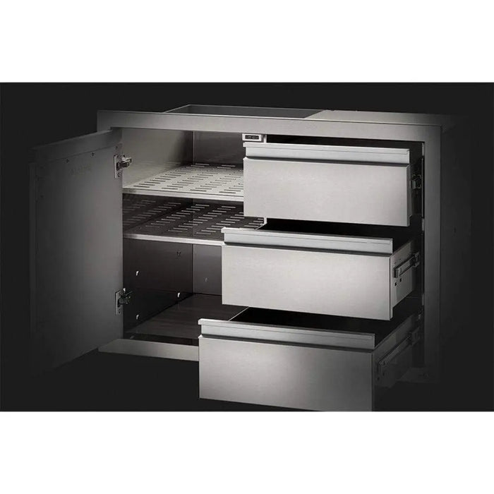 Napoleon 42" X 24" Stainless Steel Large Single Door and Triple/Double Drawer Napoleon