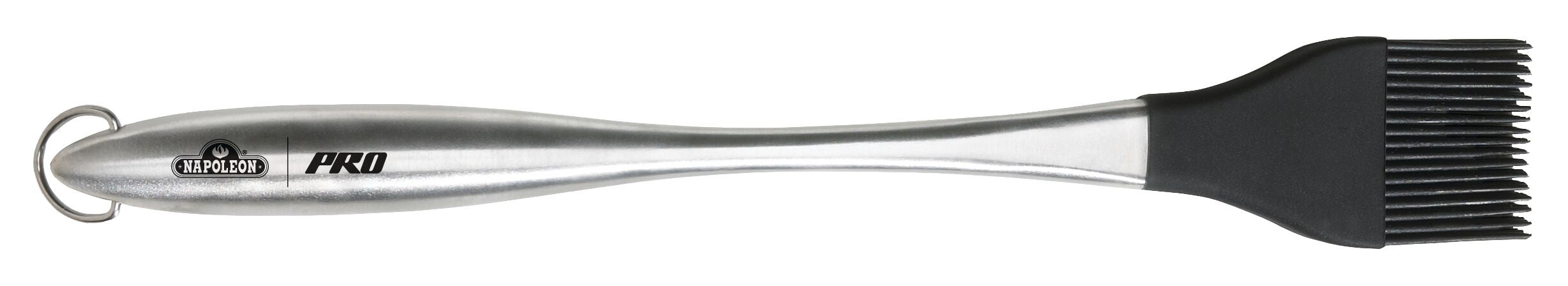 Napoleon 55005 PRO Silicone Basting Brush with Stainless Steel Handle - silicone basting brush with stainless steel handle