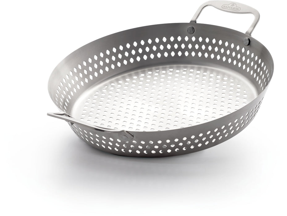 Napoleon 56027 Stainless Steel Grilling Wok - perforated stainless steel wok