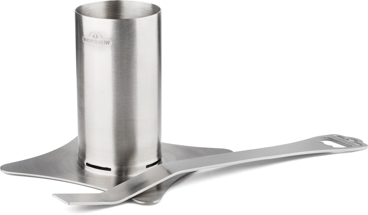 Napoleon 56034 Chicken Roaster - stainless steel roaster with can holder