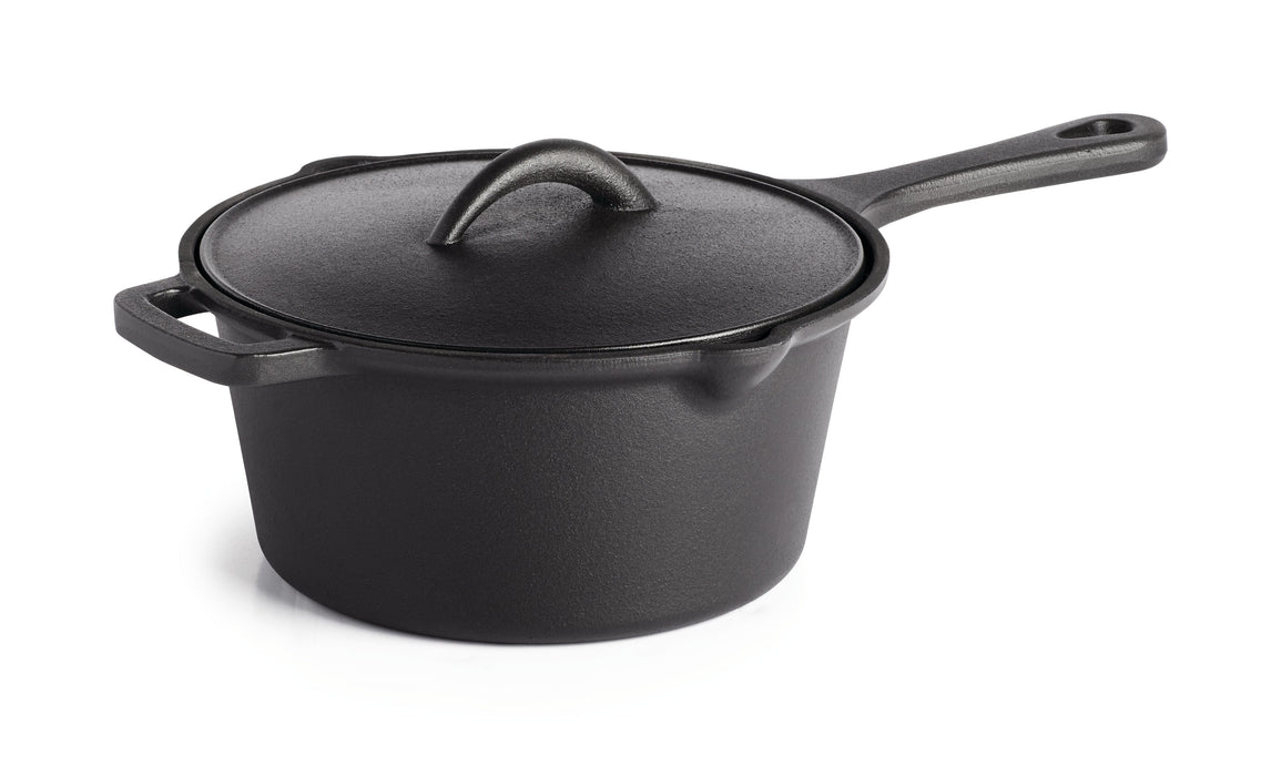 Napoleon 56051 Cast Iron Sauce Pan with Lid - cast iron sauce pan with lid