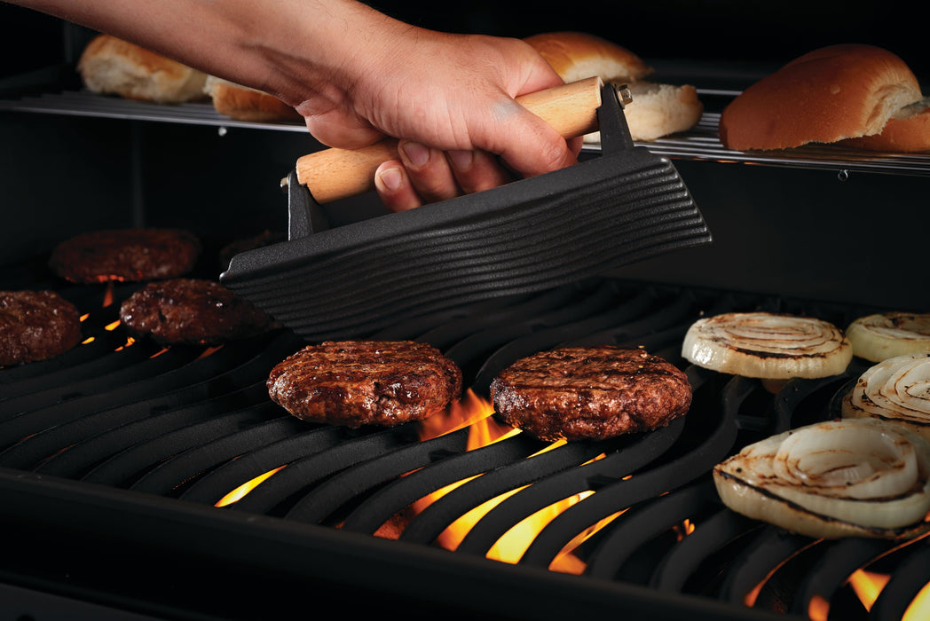 Napoleon 56056 Cast Iron Chef's Press - press on burgers on the grill