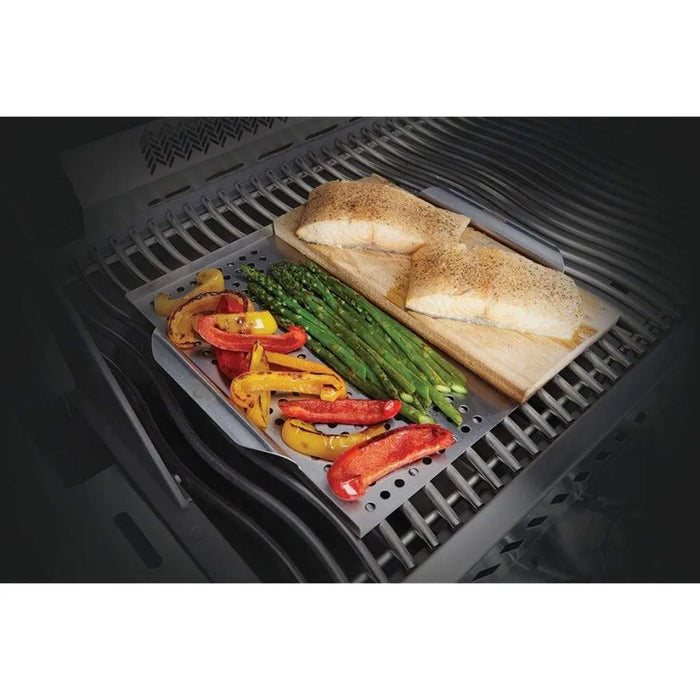 Napoleon 70026 Stainless Steel Multi-functional Topper with Cedar Plank Napoleon