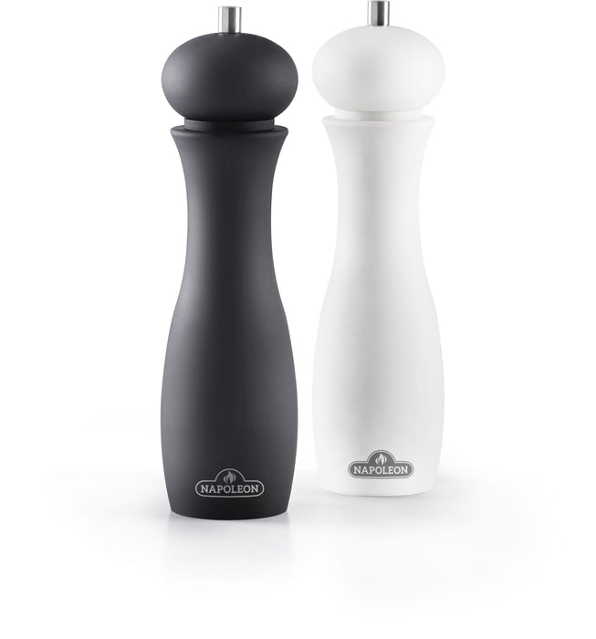 Napoleon 90004 Salt and Pepper Grinder Set - black and white grinders