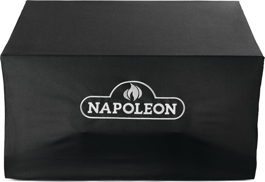 Napoleon Built-In Side Burner Cover for 10"/12"/18" (500/700 series) - black cover with Napoleon logo, wider size