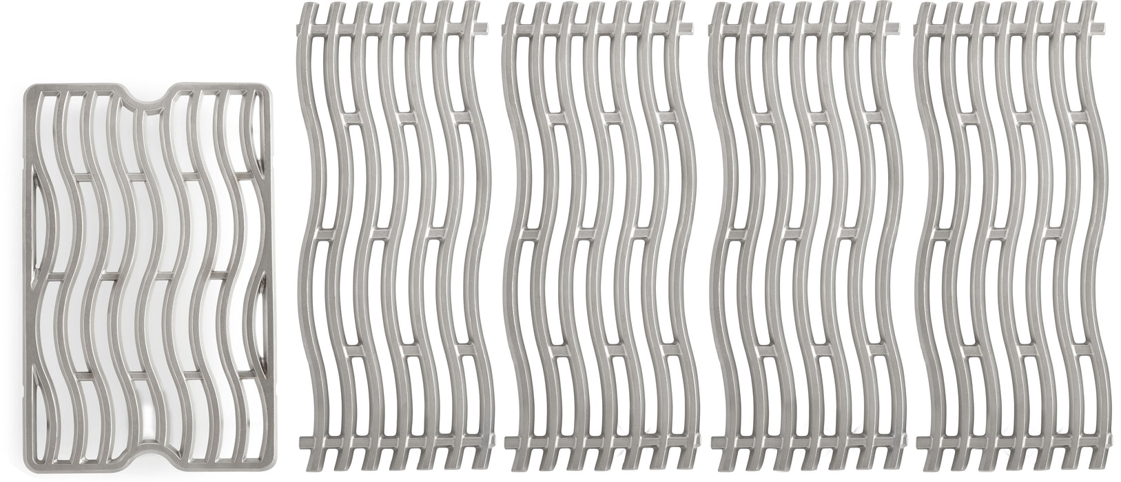 Napoleon S83020 Five Cast Stainless Steel Cooking Grids for Prestige PRO 500 - five stainless steel wave cooking grids