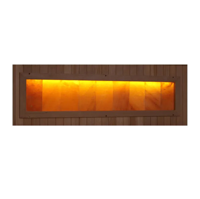 Golden Designs "Reserve Edition" 6-Person Full Spectrum PureTech™ Near Zero EMF FAR Infrared Sauna with Himalayan Salt Bar & Canadian Hemlock | GDI-8260-01 Golden Design Saunas