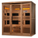 Golden Designs "Reserve Edition" 6-Person Full Spectrum PureTech™ Near Zero EMF FAR Infrared Sauna with Himalayan Salt Bar & Canadian Hemlock | GDI-8260-01 Golden Design Saunas