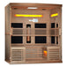 Golden Designs "Reserve Edition" 6-Person Full Spectrum PureTech™ Near Zero EMF FAR Infrared Sauna with Himalayan Salt Bar & Canadian Hemlock | GDI-8260-01 Golden Design Saunas