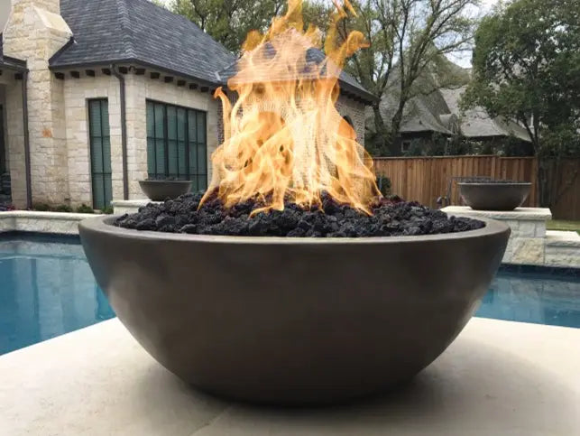 The Outdoor Plus Sedona Concrete Fire Bowl + Free Cover The Outdoor Plus