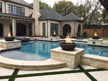 The Outdoor Plus Sedona Concrete Fire Bowl + Free Cover The Outdoor Plus