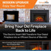 SimpliFire 25" Traditional Built-In Electric Fireplace Insert SimpliFire