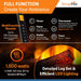 SimpliFire 25" Traditional Built-In Electric Fireplace Insert SimpliFire