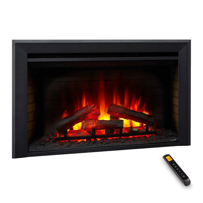 SimpliFire 35" Traditional Built-In Electric Fireplace Insert SimpliFire