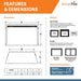 SimpliFire 35" Traditional Built-In Electric Fireplace Insert SimpliFire