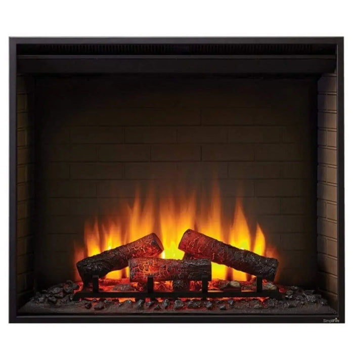 SimpliFire 36" Traditional Built-In Electric Fireplace SimpliFire