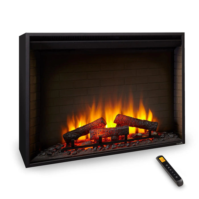 SimpliFire 36" Traditional Built-In Electric Fireplace SimpliFire