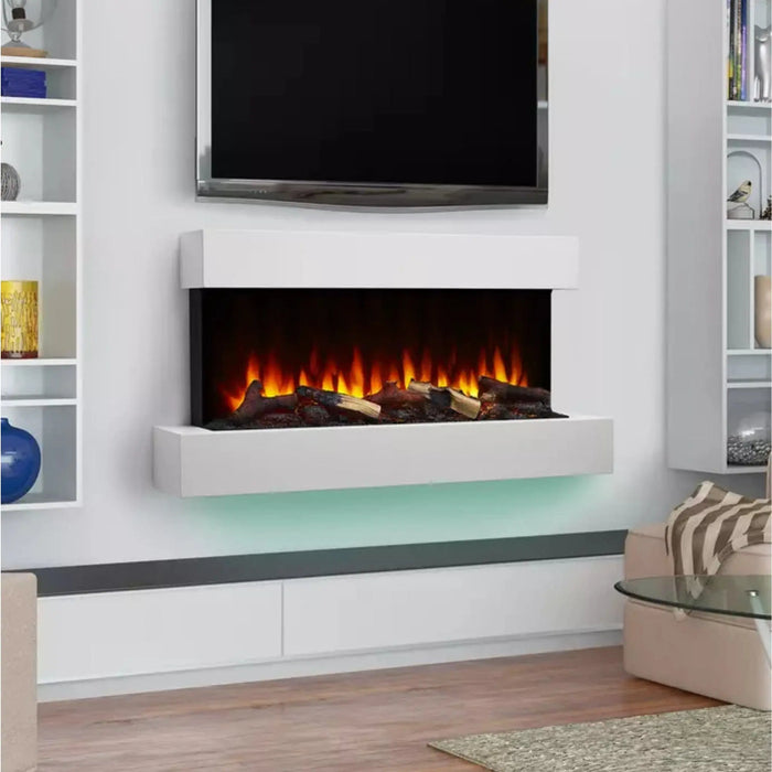 SimpliFire Format 36" Wall Mounted Linear Electric Fireplace SimpliFire